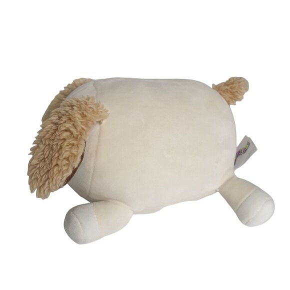 Squishmallow Harrison the Dog Plush Sleeping Dog 8" Soft Toy Beige & Brown - Picture 2 of 6